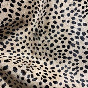 Cheetah on Light Beige Stenciled Cowhide • Your Western Decorating