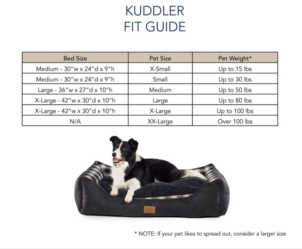 Bolster Kuddler Dog Bed Sizes - Your Western Decor