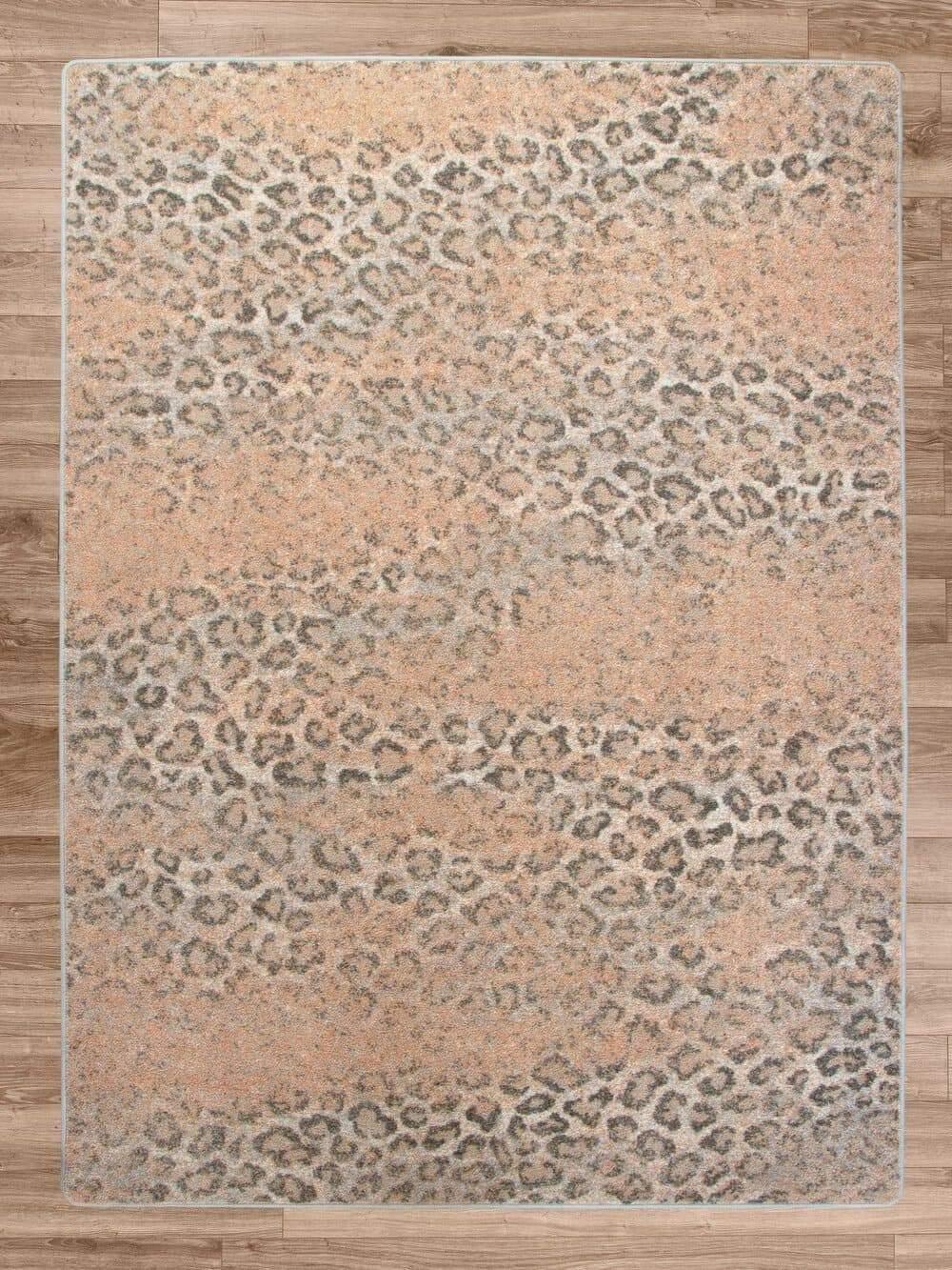Snow Leopard Distressed Blush Rugs - Your Western Decor, LLC