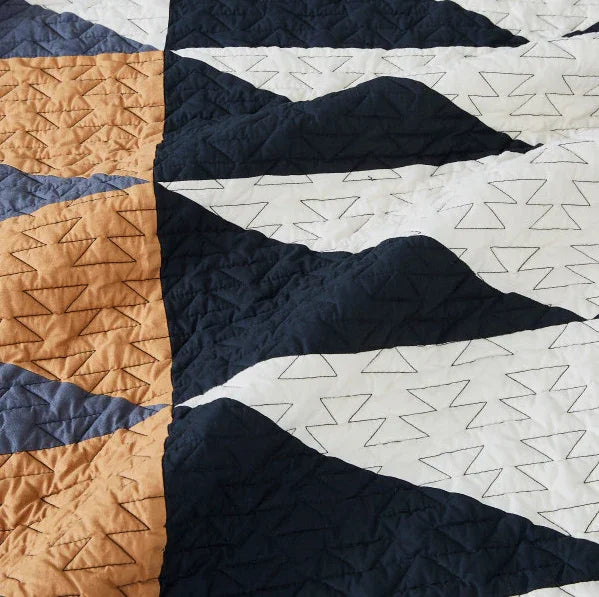 Spider Rock Quilted Detail - Black Stitching - Your Western Decor