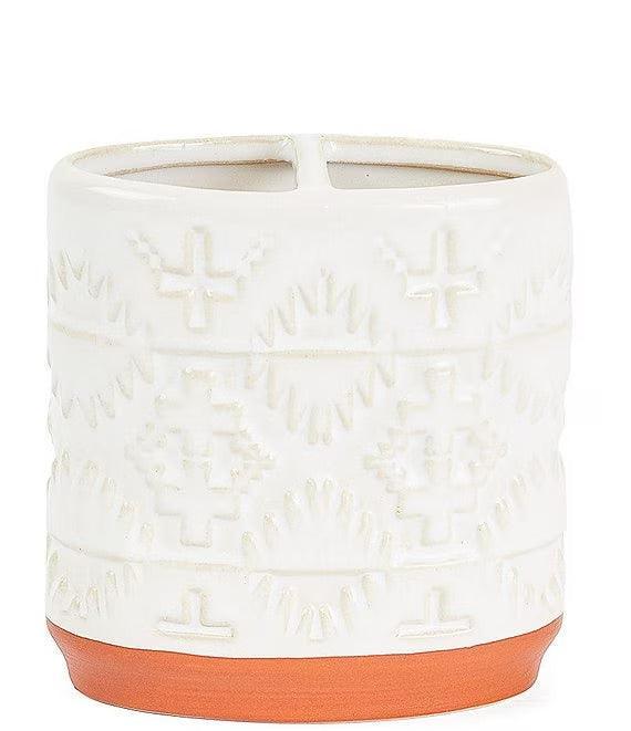 Pendleton Spider Rock Toothbrush Holder - Ivory Color - Ceramic - Your Western Decor