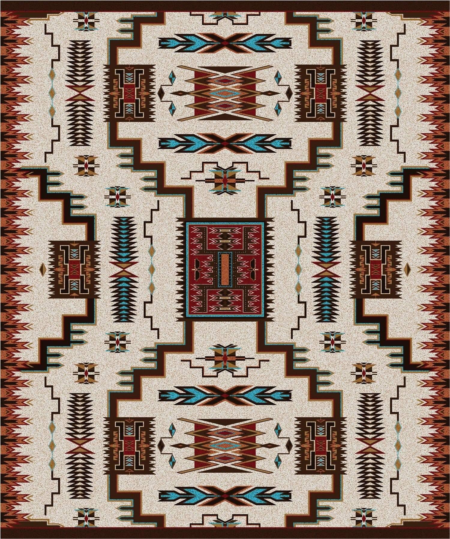 Storm Catcher Southwestern Area Rug 11x13 - Made in the USA - Your Western Decor