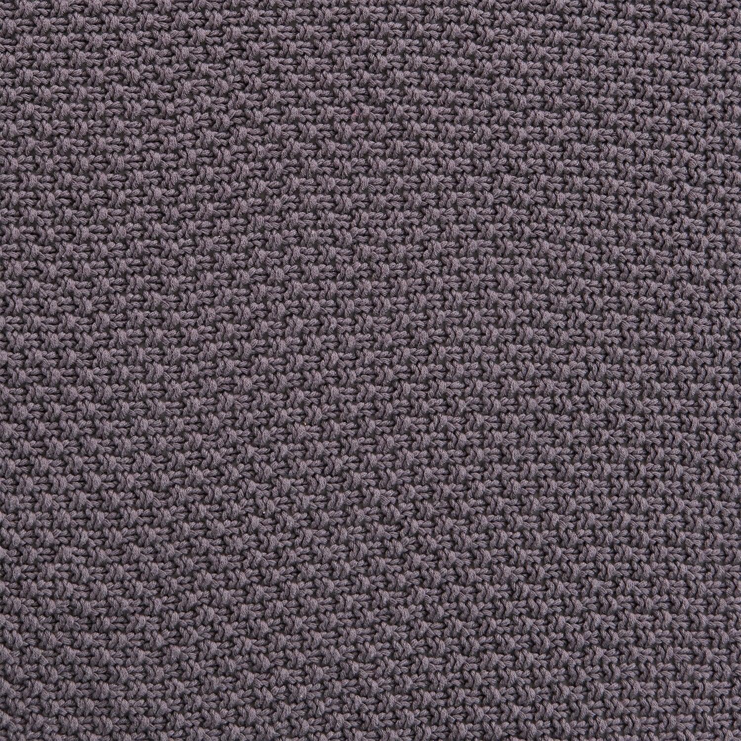 Cotton knit blanket slate in 4 sizes - Your Western Decor