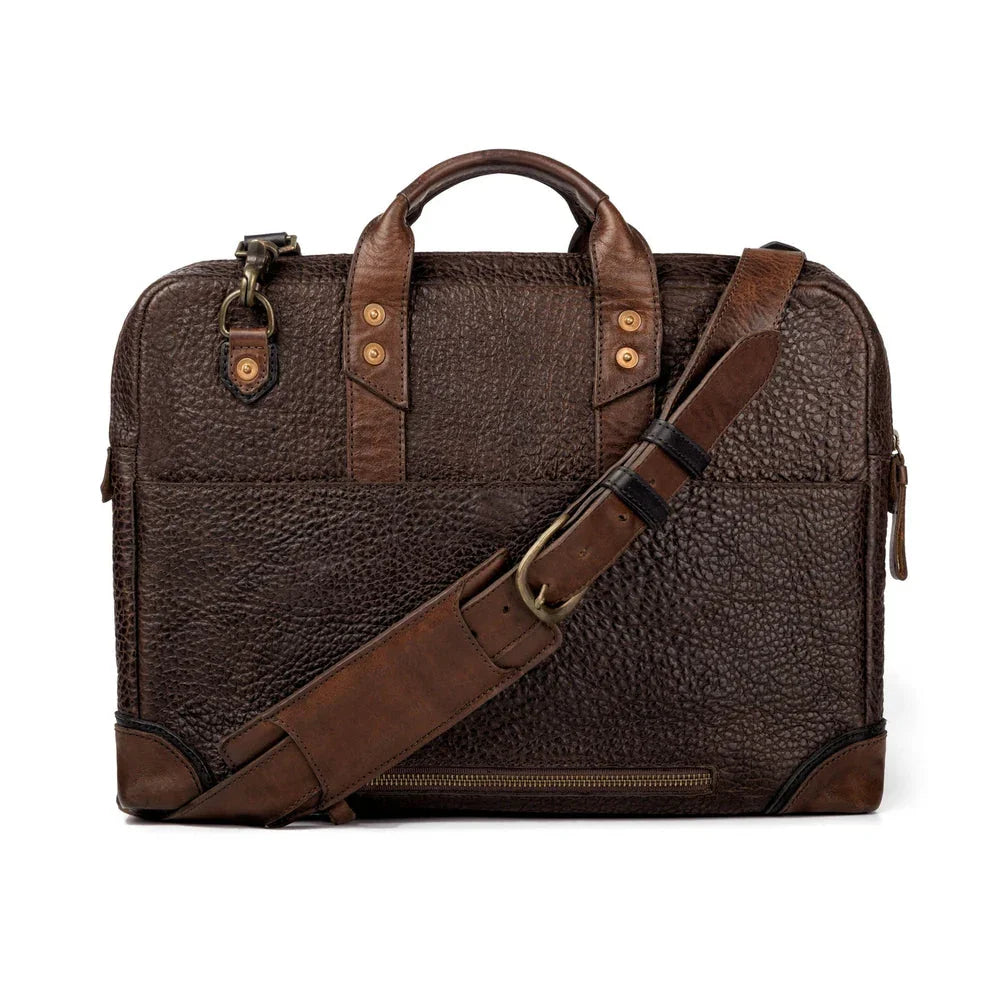 Pebble leather attache bag - Your Western Decor