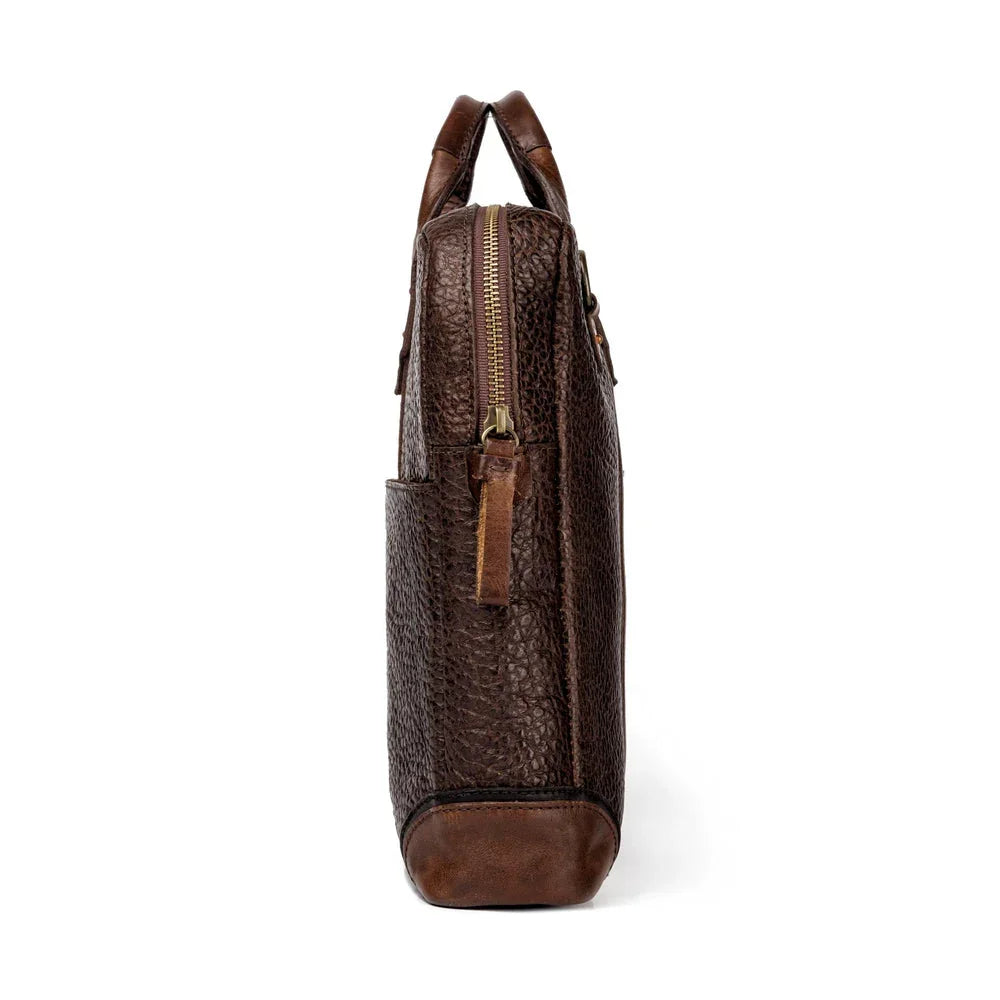 Pebble leather attache bag - Your Western Decor