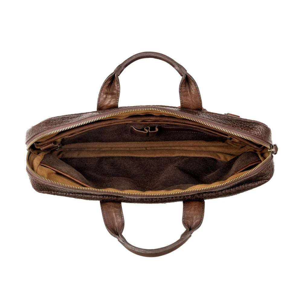 Pebble leather attache bag - Your Western Decor