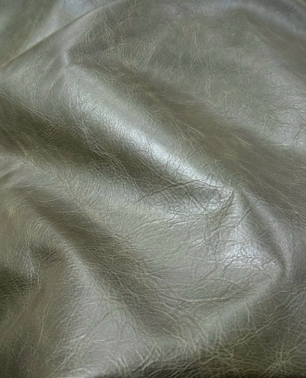 Distressed Evergreen Upholstery Leather Sample - Your Western Decor