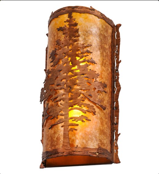 USA Made Vintage Copper Tamarack Wall Sconce - Your Western Decor