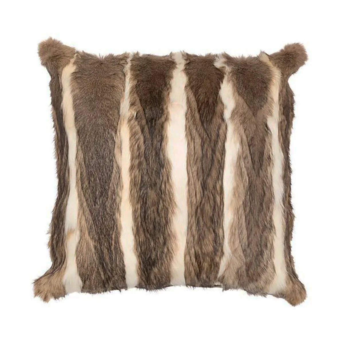Vizcacha Fur Accent Pillow Square - Your Western Decor