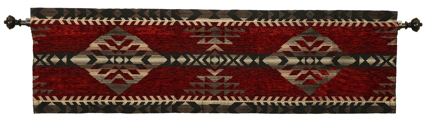 Gallop Claret Valance