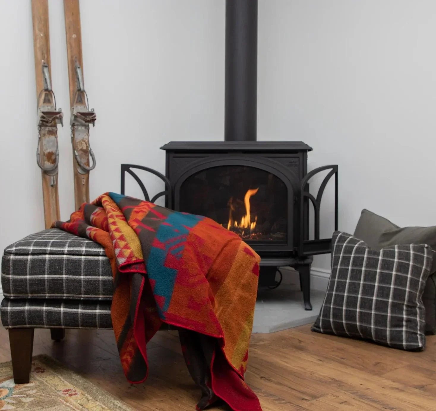 Wildfire Red Handwoven Blanket - Your Western Decor