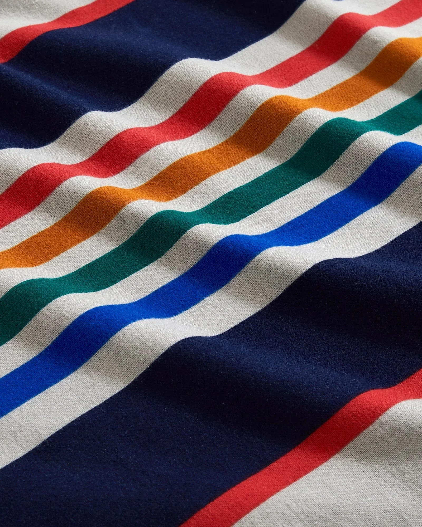 Yellowstone National Park Sheet Set - Grey with Navy blue, red, yellow & orange stripes - Your Western Decor