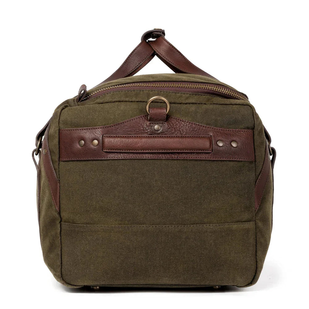 American made Campaign Waxed Canvas Travel Duffle Bag Carry-on Size - Your Western Decor