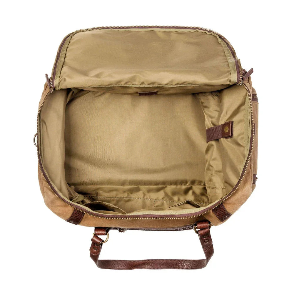 American made Campaign Waxed Canvas Travel Duffle Bag Carry-on Size - Your Western Decor
