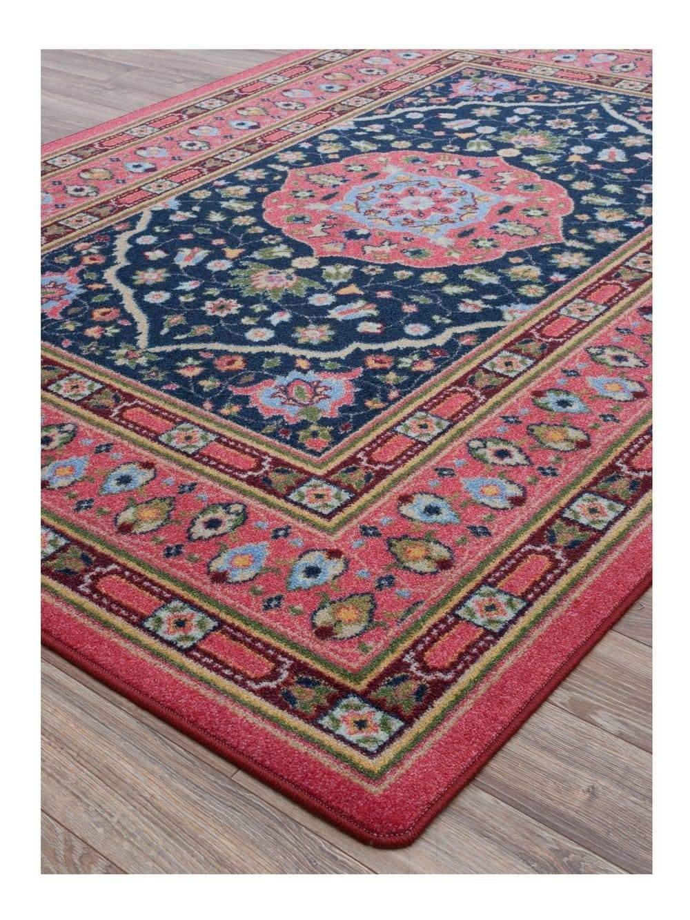 Zanza Cardinal Area Rug Corner Detail - Made in the USA - Your Western Decor, LLC