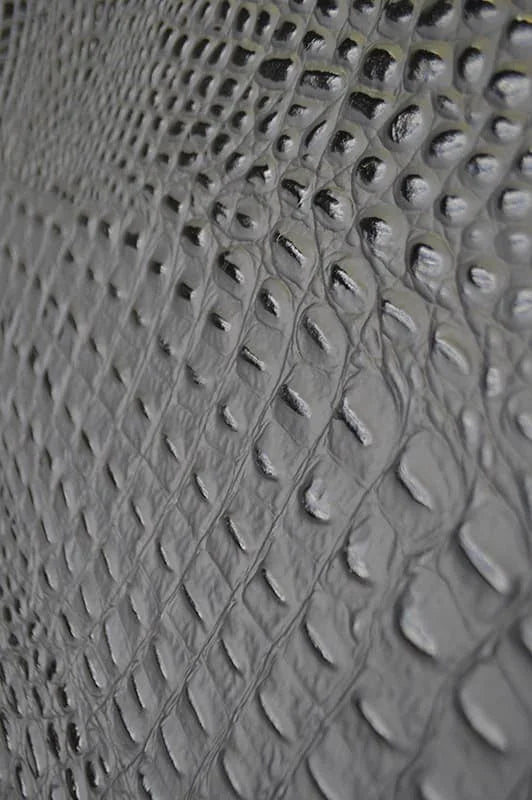 Midnight Snack Black Croc Embossed Leather - Your Western Decor