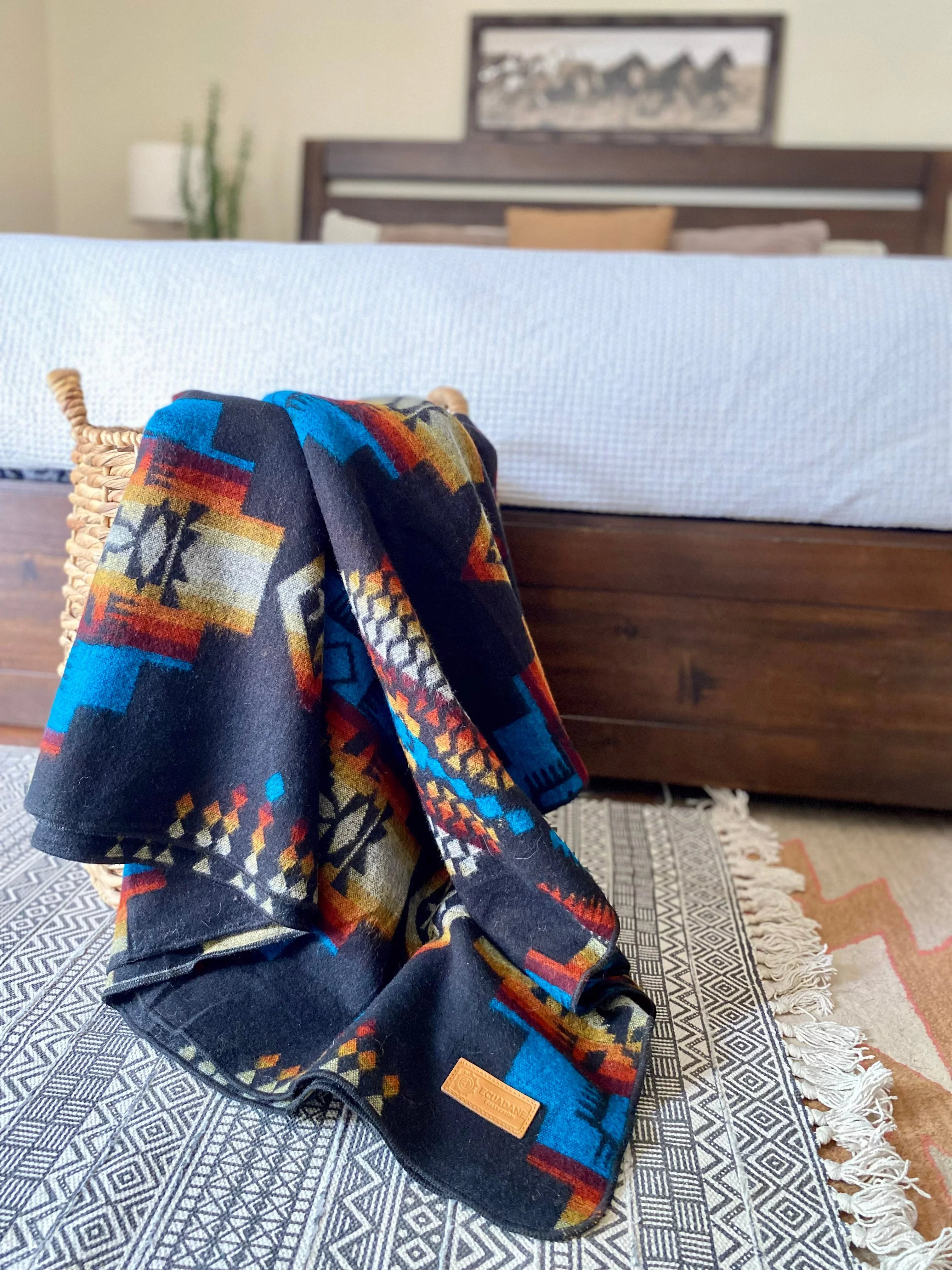 Ultra Soft Andes Cliffside Southwestern Queen-Sized Blanket - Your Western Decor