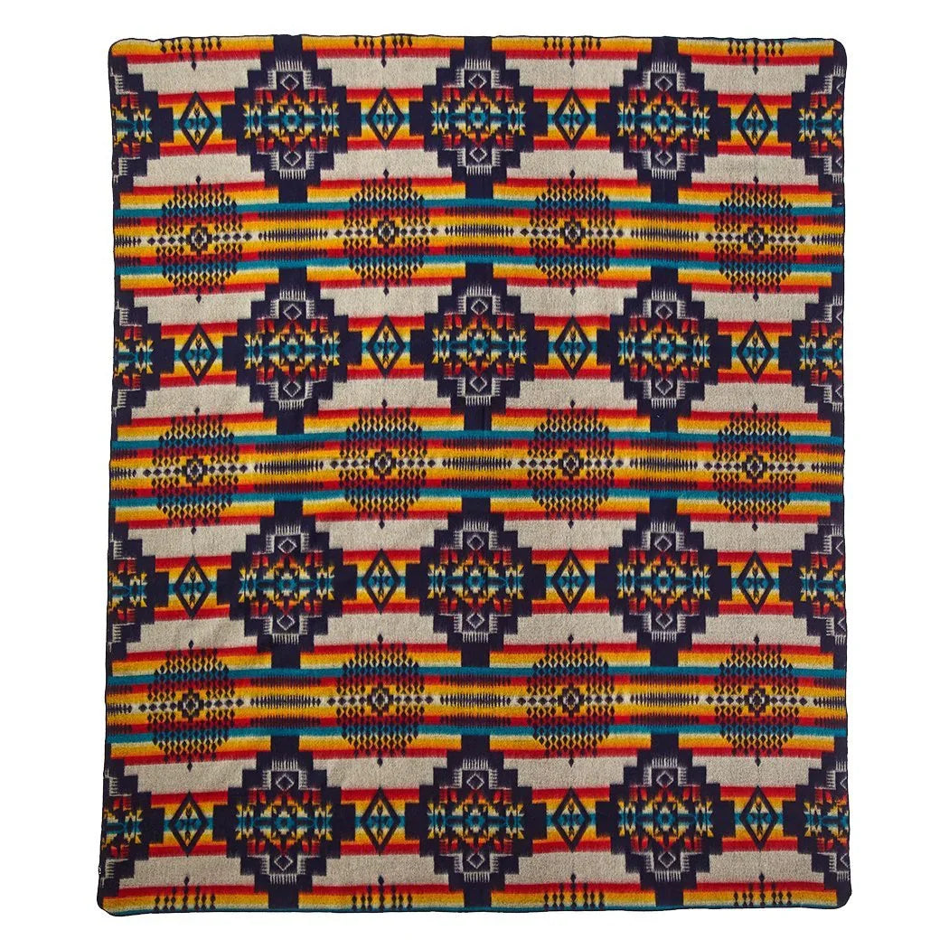 Andes midnight Southwestern blanket reverse in geometric patterns - Your Western Decor