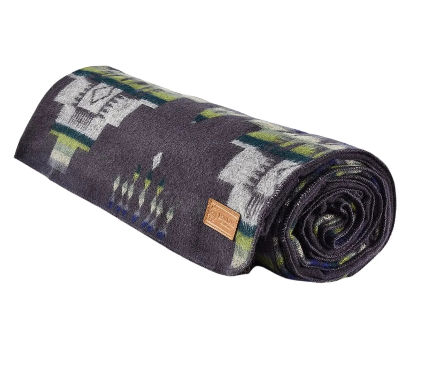 Andes Storm Southwestern Queen-Sized Blanket rolled up - Your Western Decor