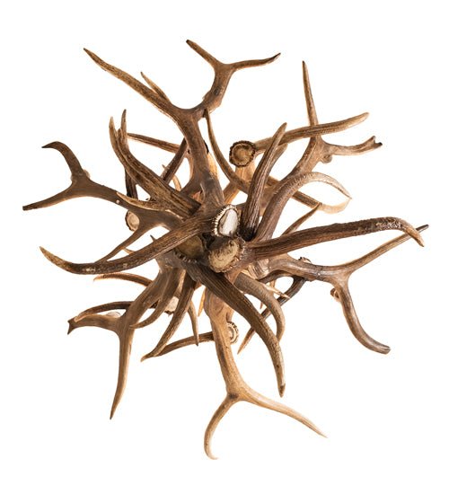 American made antler chandelier bottom view - Your Western Decor