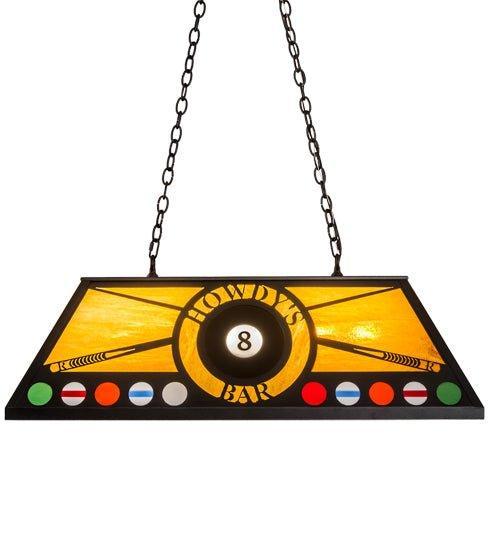Customizable Oblong Pool Table Pendant Light made in the USA - Your Western Decor