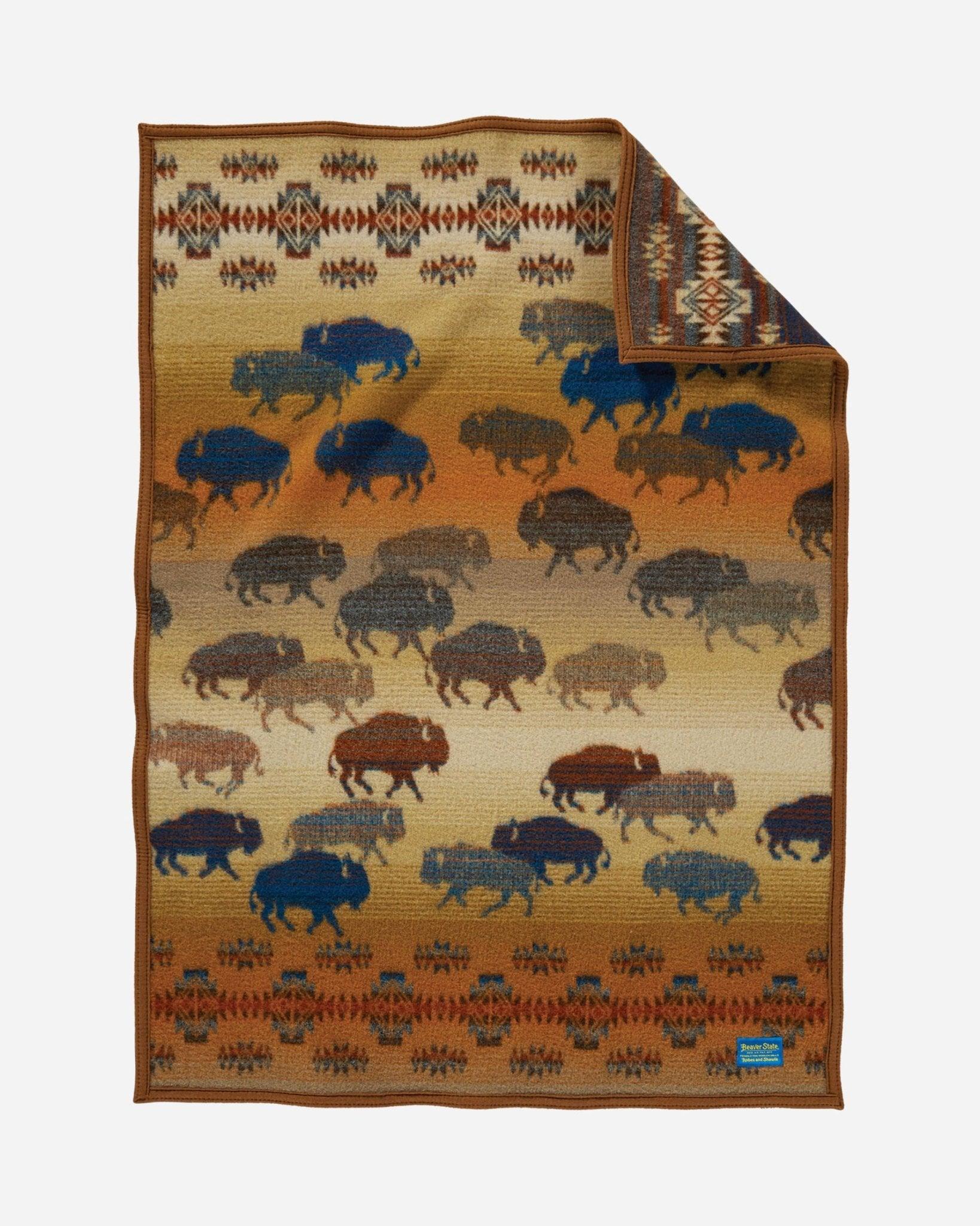 Bison Rush Hour Pendleton Crib Blanket made in the USA - Your Western Decor
