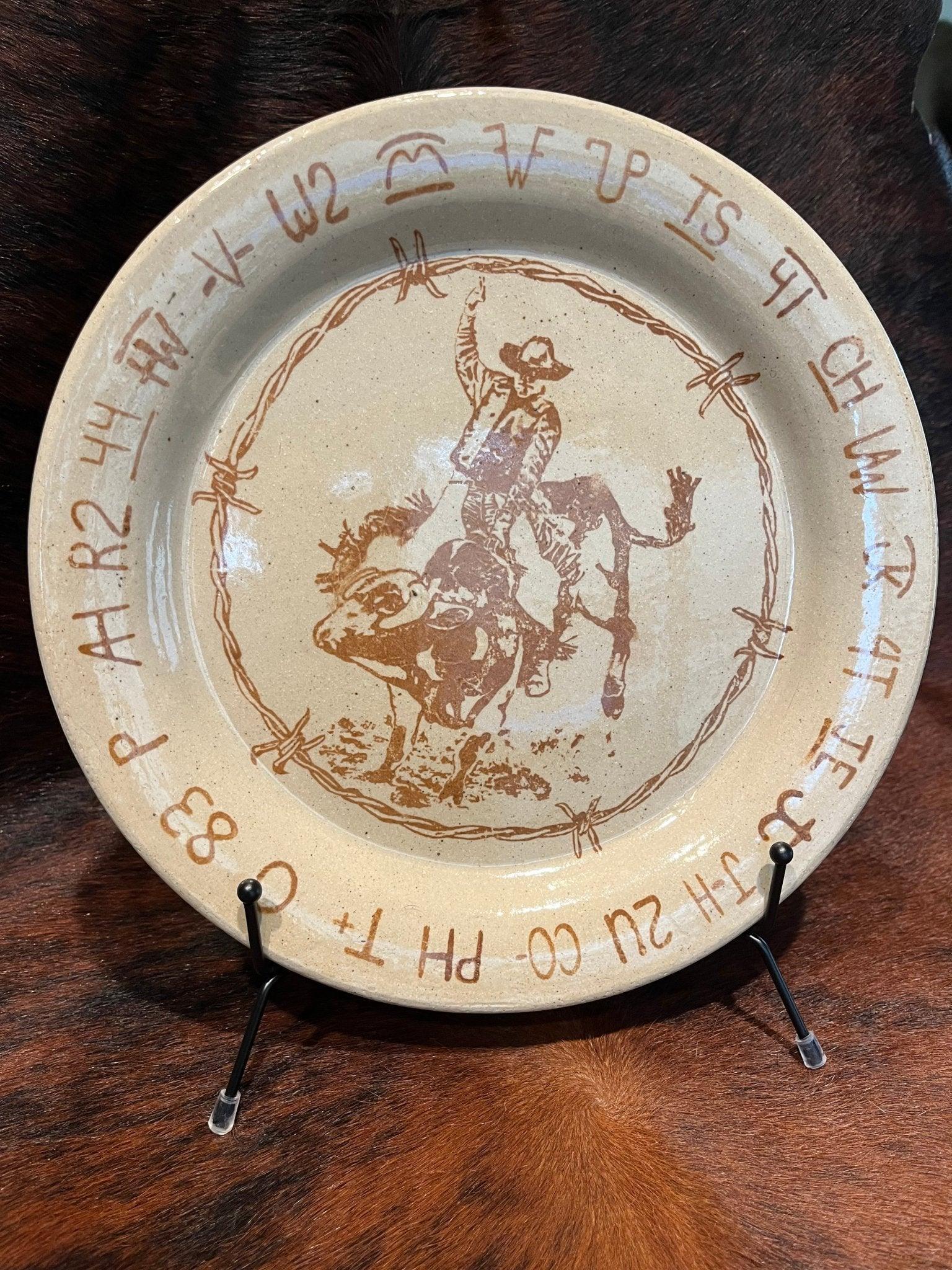 Blue Mountain Brands Dinner Plate handmade in Pendleton Oregon, USA - Your Western Decor