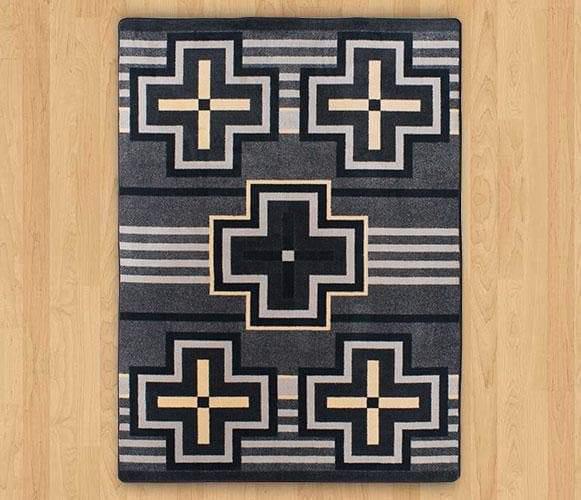 Southwest grey & light yellow rugs. Made in the USA. Your Western Decor
