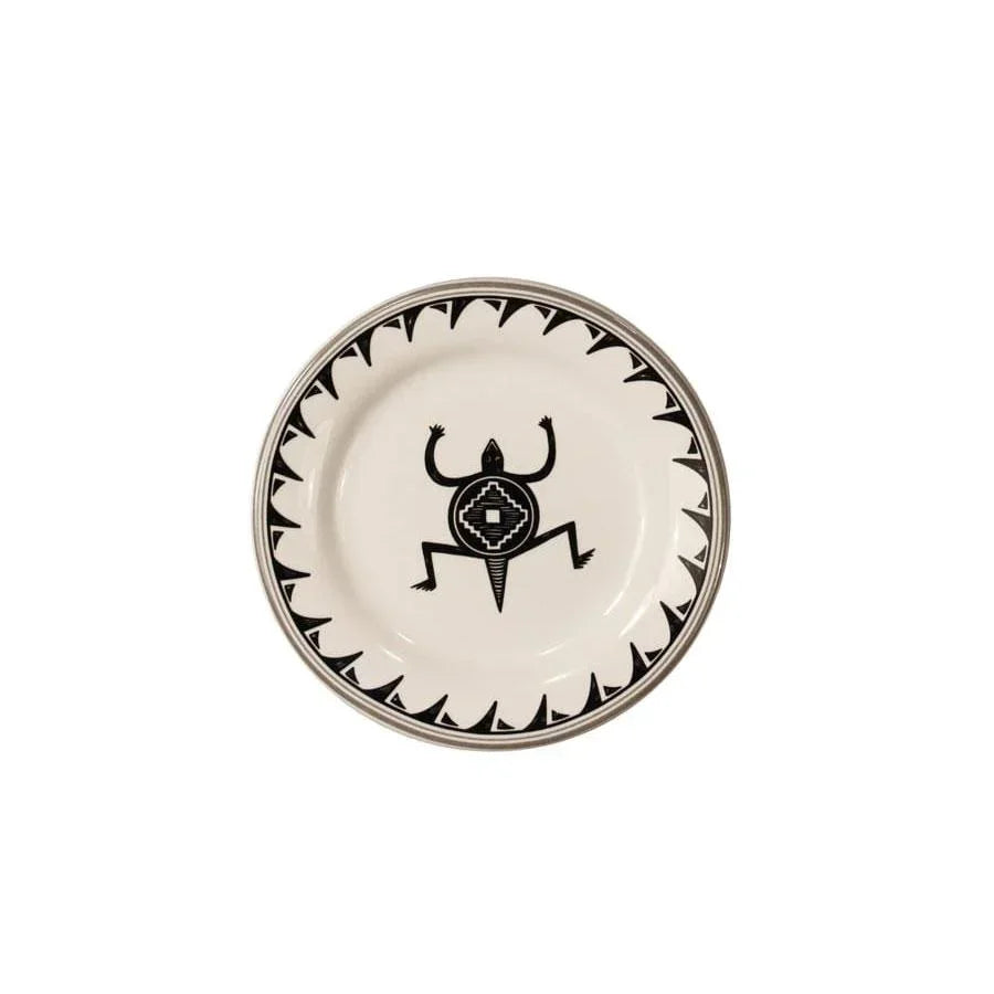 Mimbreño Side Plate in Black & White made in Arizona USA - Your Western Decor