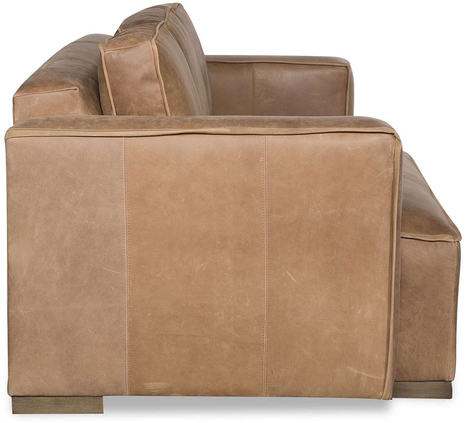 Side view of Canyon Saddle Leather Sofa