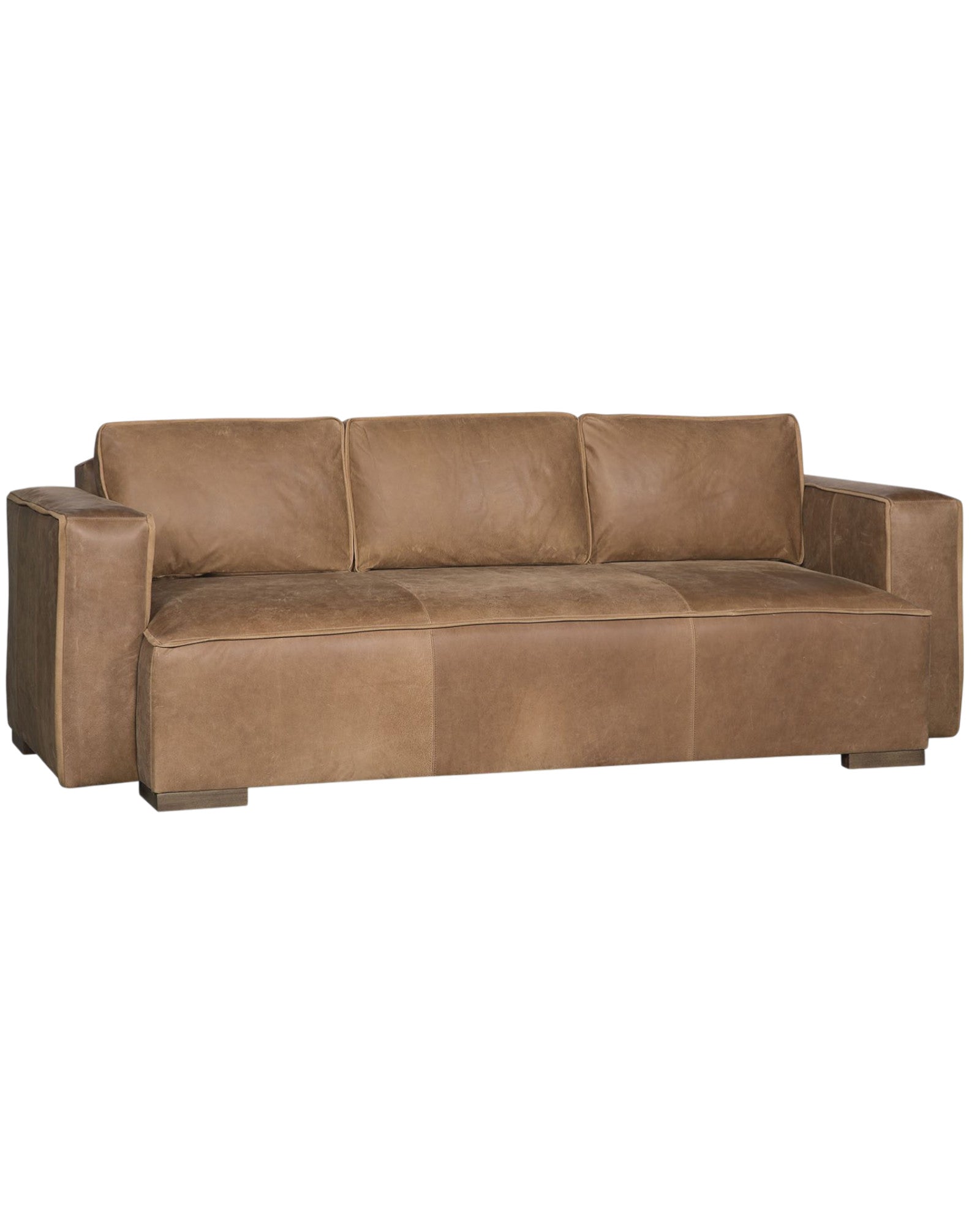 Canyon Saddle Leather Sofa in Brown