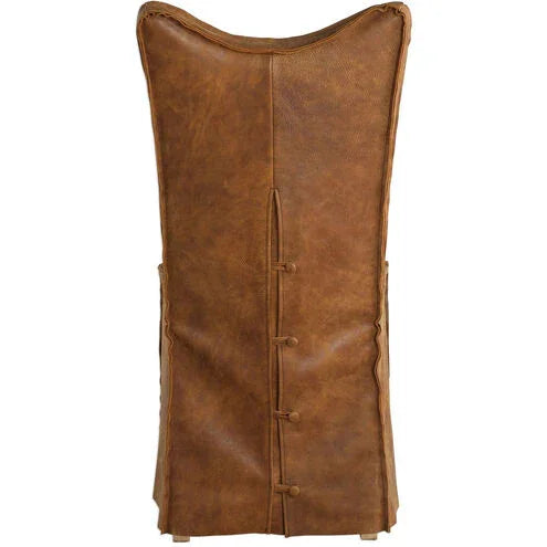 Carnegie Leather Slip-Cover Dining Chair back Pair - Your Western Decor