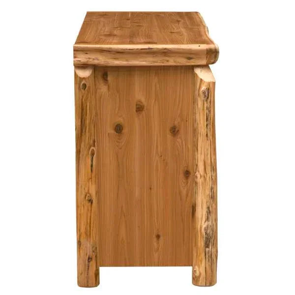 American made Cedar Log 7-drawer dresser - Your Western Decor