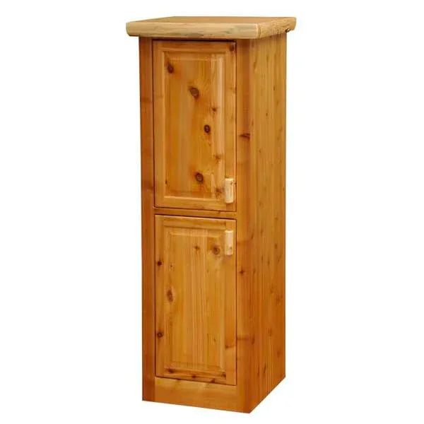 Cedar log linen cabinet - Your Western Decor