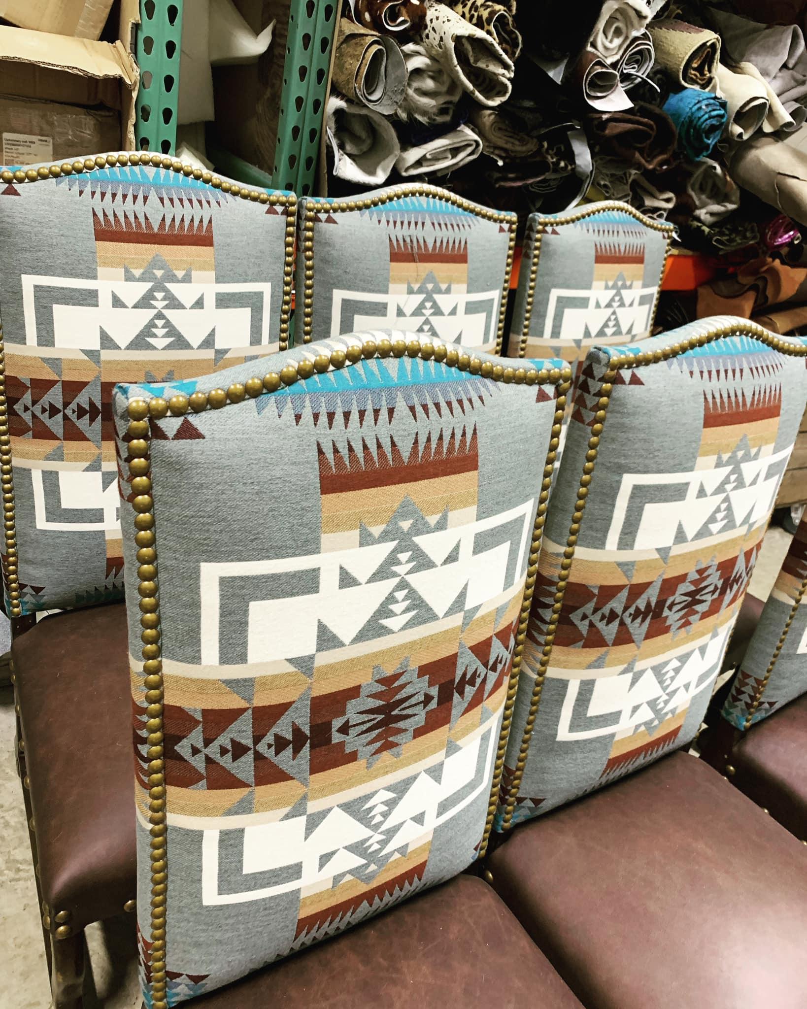 Chief Joseph dining chairs detail - Your Western Decor