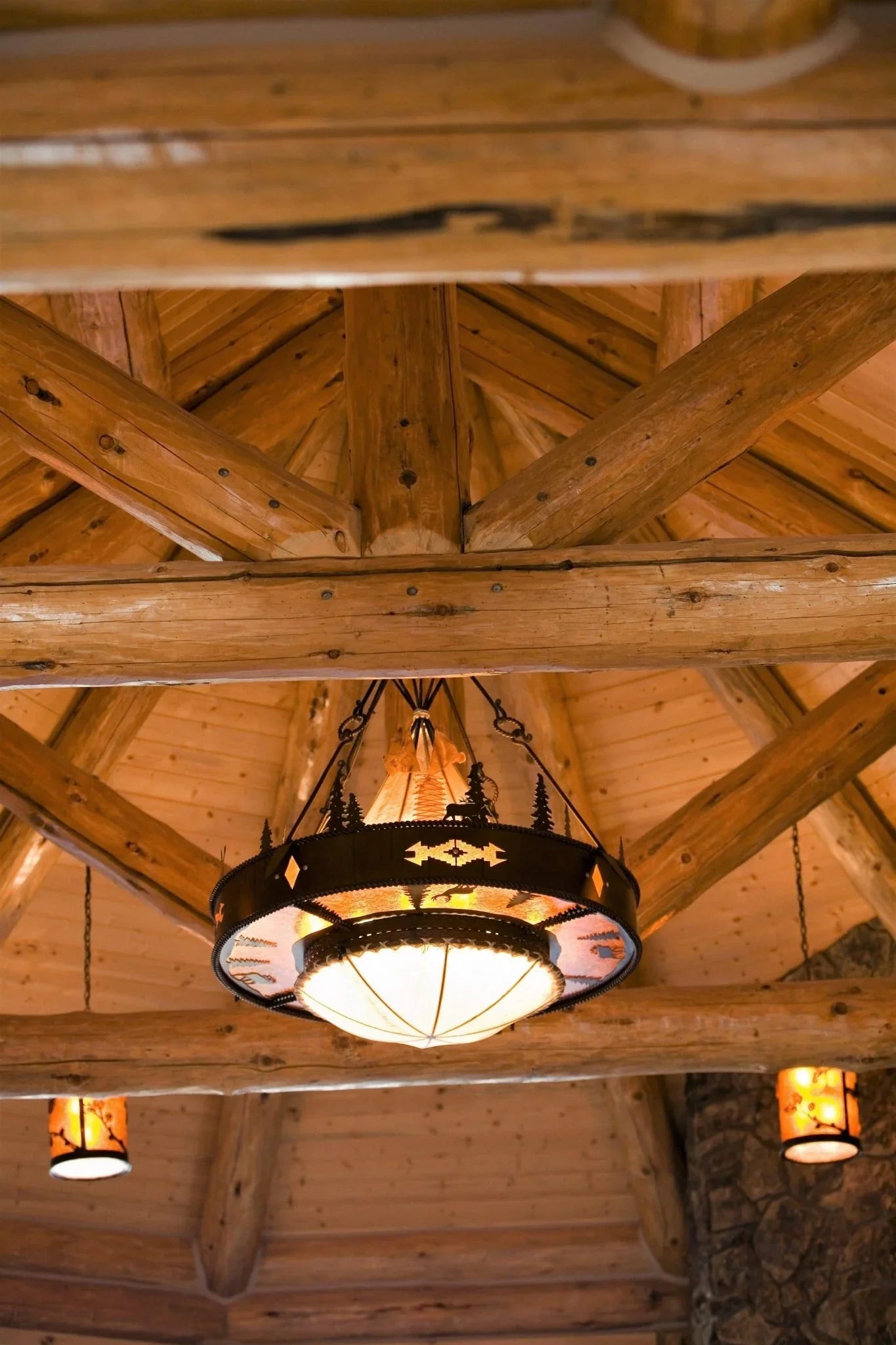 Coyote Valley rustic iron chandelier - Custom made in the USA - Your Western Decor, LLC