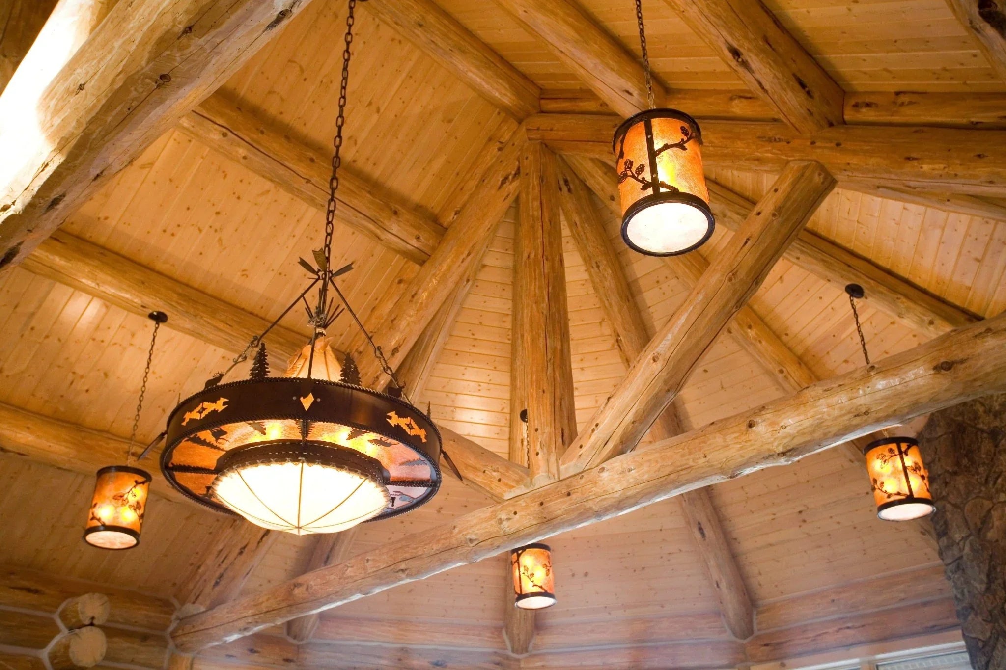 Coyote Valley rustic iron chandelier - Custom made in the USA - Your Western Decor, LLC