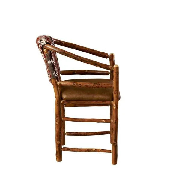 American made Custom Upholstered Hickory Bar & Counter Chairs - Your Western Decor