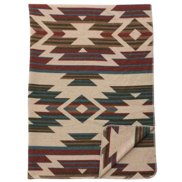 American made Desert Horizon Throw Blanket with geometric designs - Your Western Decor