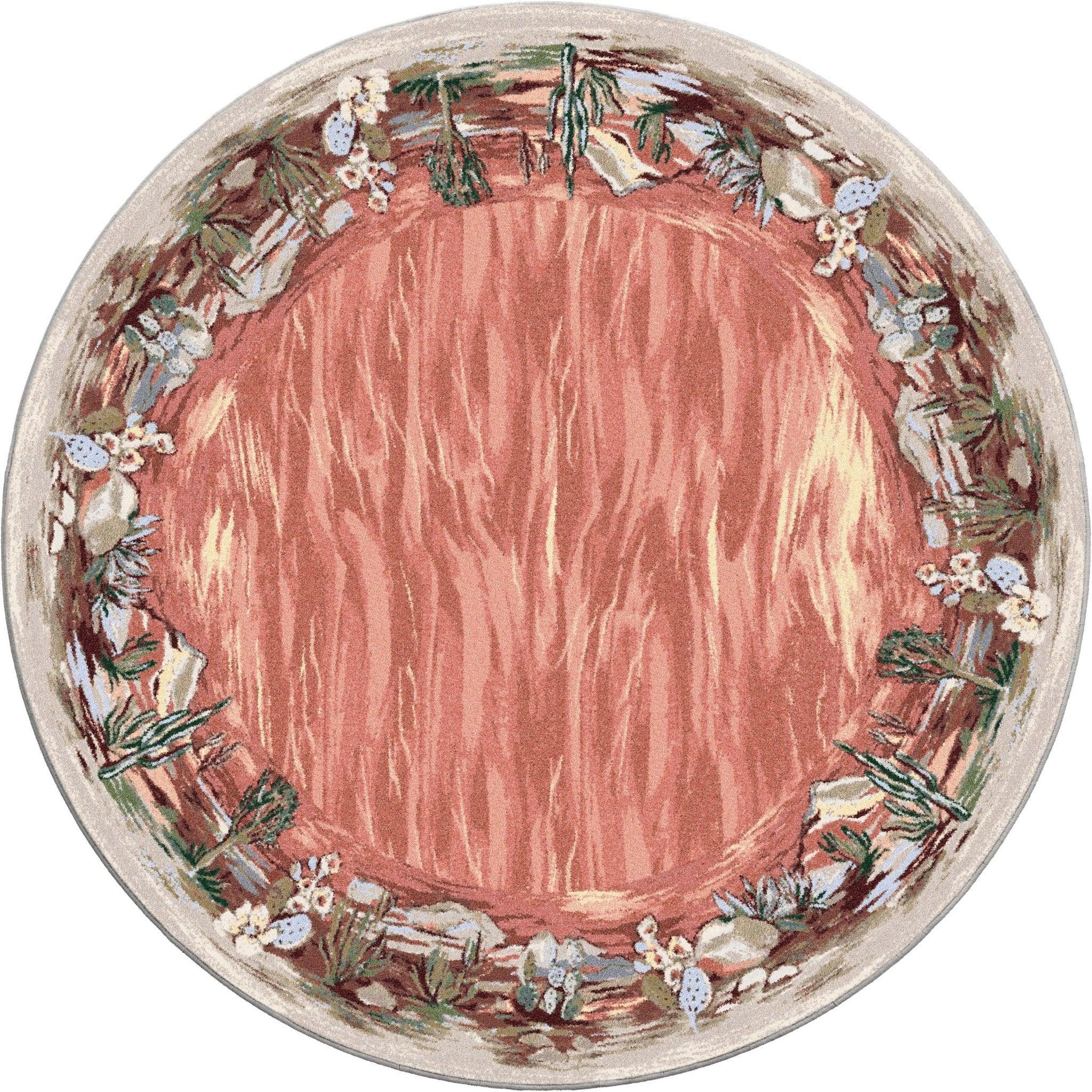 Desert Scape Round Area Rug made in the USA - Your Western Decor