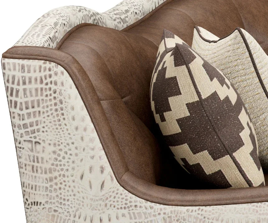 Detail of sofa corner