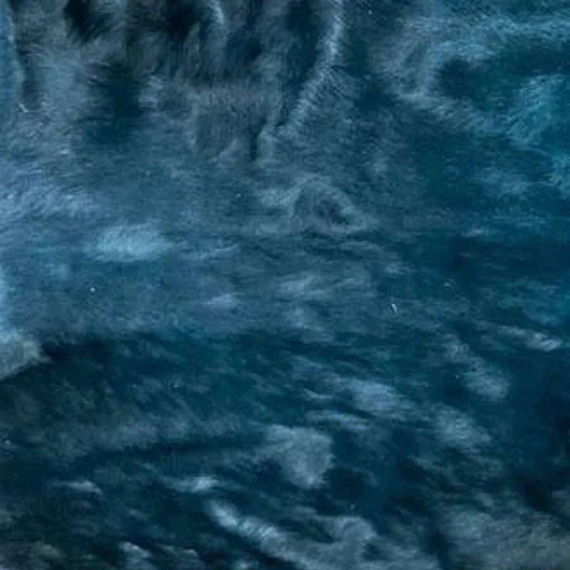 Dyed Teal Brazilian Cowhide sample - Your Western Decor