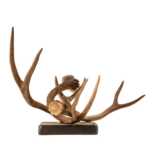Elk Antler Wall Sconce bottom view