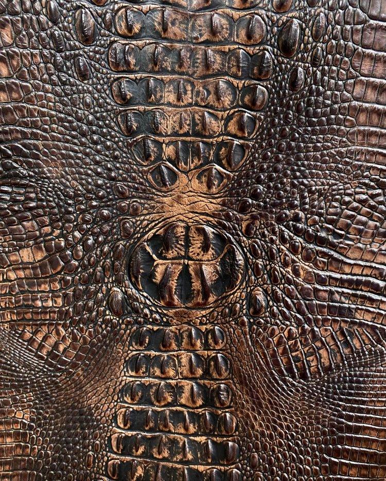 Croc pattern embossed leather - Your Western Decor