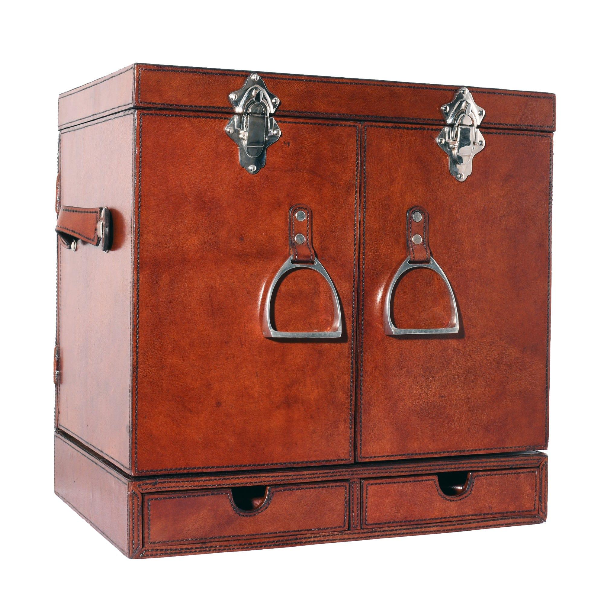 Genuine leather bar case closed up - Your Western Decor