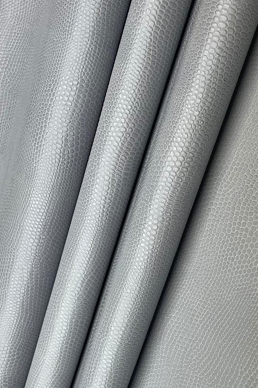 Falklor Grey Lizard Embossed Leather - Your Western Decor