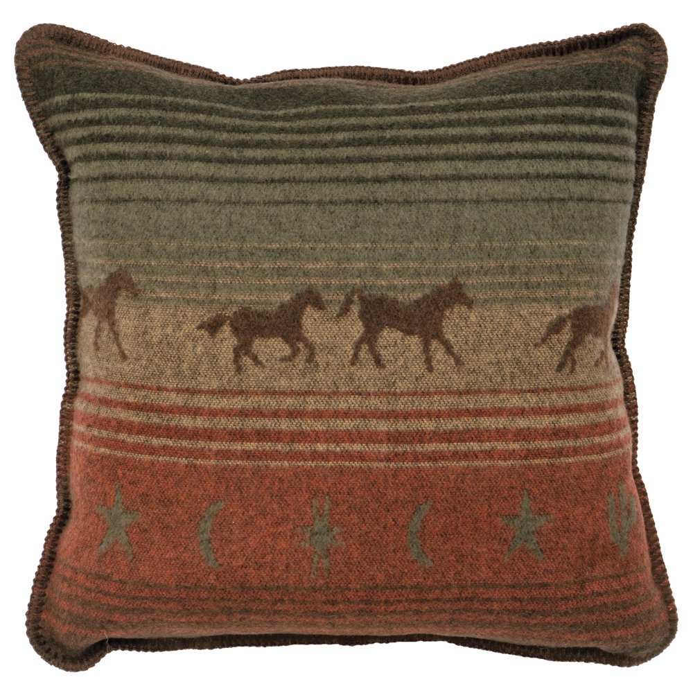 Galloping Trails Throw Pillow made in the USA - Your Western Decor
