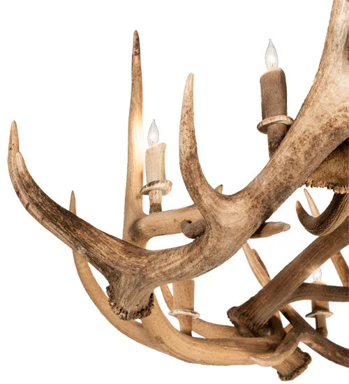 Antler chandelier detail close-up