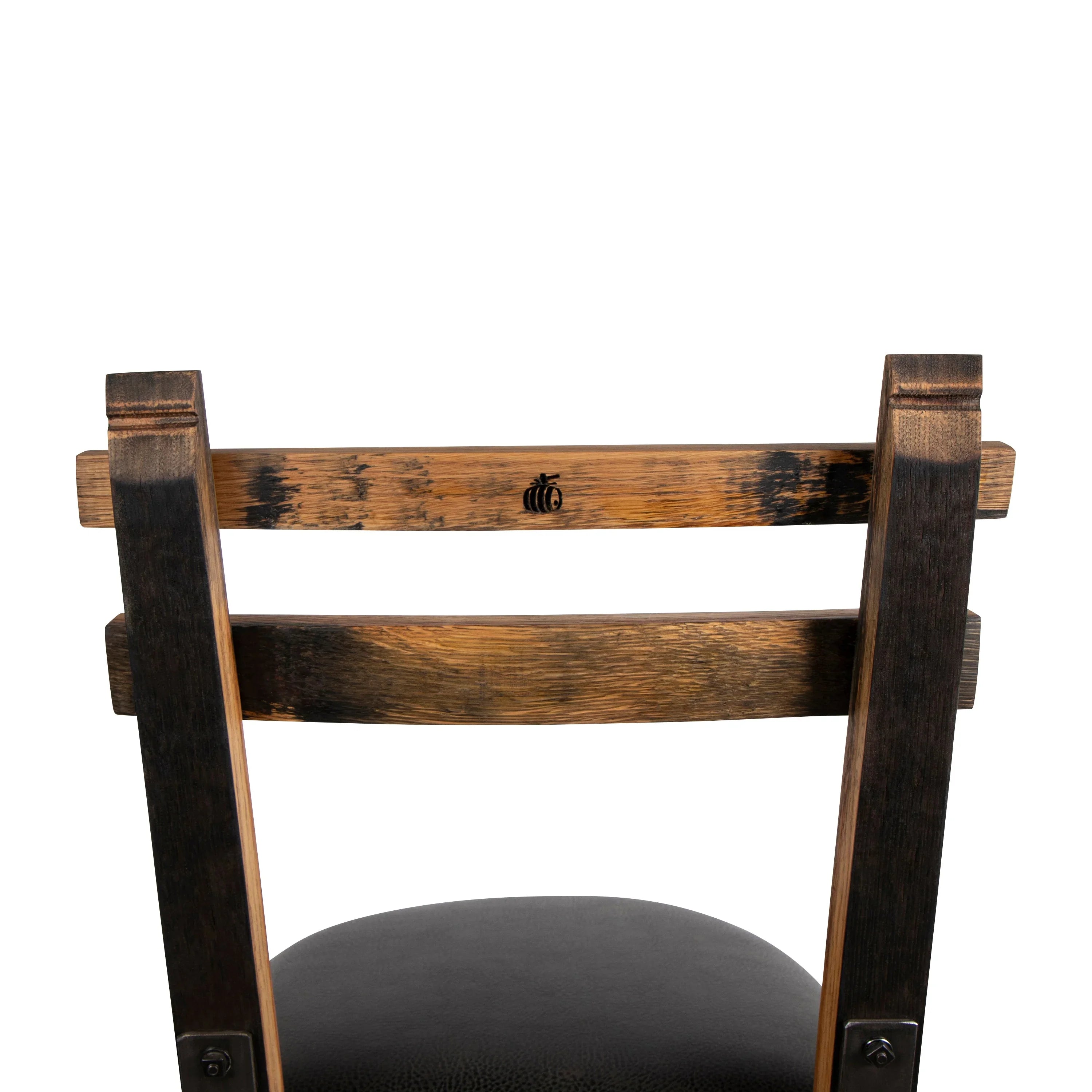 Custom and handmade in the USA 160 Proof Bar Stool with vinyl upholstered swivel Seat - Your Western Decor