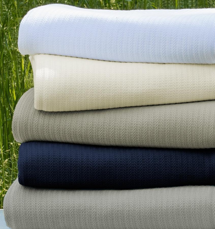 Herringbone Weave Cotton Blankets colors 3 sizes - Your Western Decor